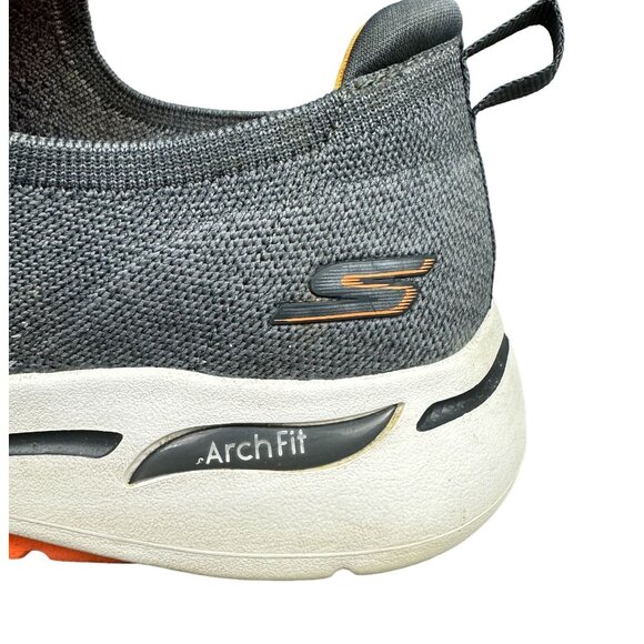 Skechers Performance Go Walk Shoes Men 10.5 Arch Fit Grey Stretch Fit SN 216256 - Picture 11 of 16